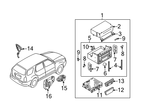 2002 Mazda Tribute Sound System