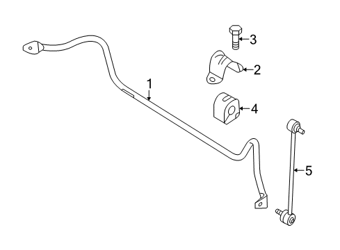 2010 Mazda 3 Stabilizer Bar & Components Diagram 2
