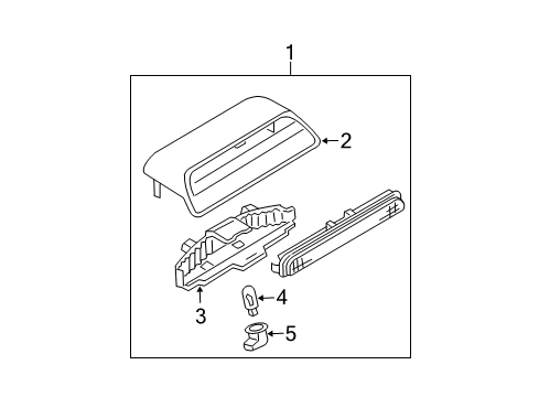 2003 Mazda 6 High Mount Lamps Diagram