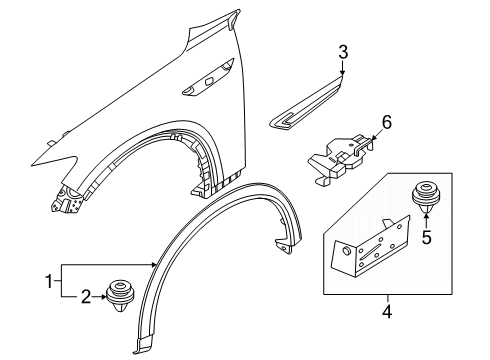 2024 Mazda CX-90 Exterior Trim - Fender