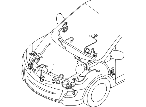 2011 Mazda CX-9 Wiring Harness