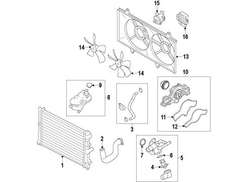 2011 Mazda 6 Cooling System Diagram