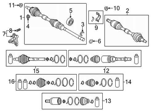 2024 Mazda CX-30 Drive Axles - Front