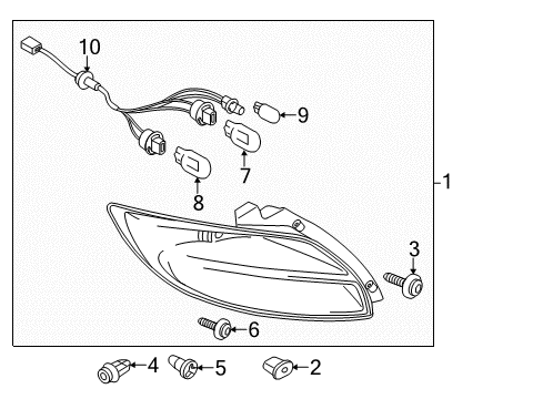 2011 Mazda 2 Tail Lamps Diagram
