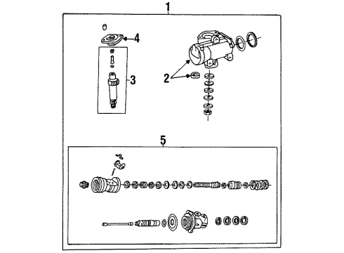 1994 Mazda B3000 Steering Gear & Linkage Diagram 2