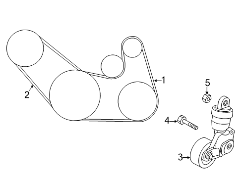 2024 Mazda 3 Belts & Pulleys - Maintenance Diagram 2