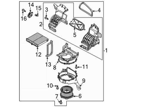 2025 Mazda CX-30 Blower Motor & Fan Diagram