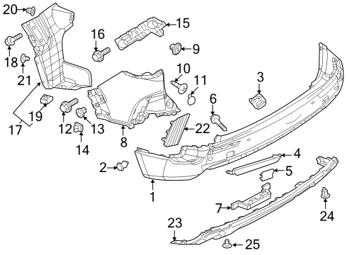 2025 Mazda CX-50 Bumper & Components - Rear