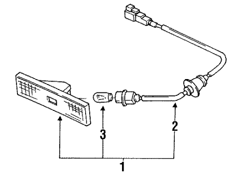 1992 Mazda Protege Side Marker Lamps Diagram