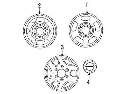 1987 Mazda B2000 Wheels Diagram 2
