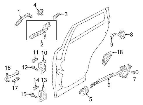 2025 Mazda CX-50 Rear Door - Lock & Hardware