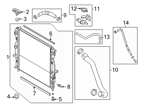 2024 Mazda CX-90 Radiator & Components Diagram 3