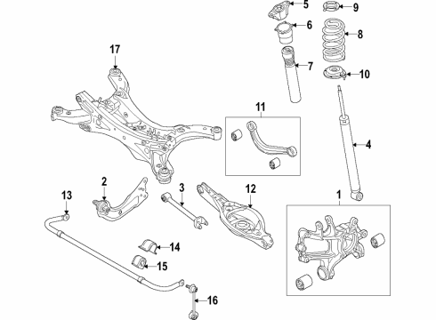 2023 Mazda CX-5 Lower Control Arm - Rear Diagram