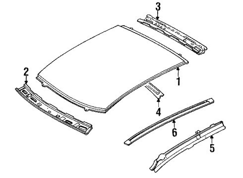1994 Mazda Protege Cover Plate Diagram for BR71669A0