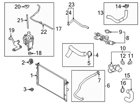 2024 Mazda CX-30 Radiator & Components Diagram 2