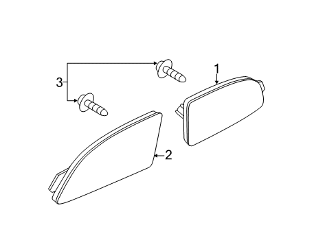 2013 Mazda 2 Rear Reflector