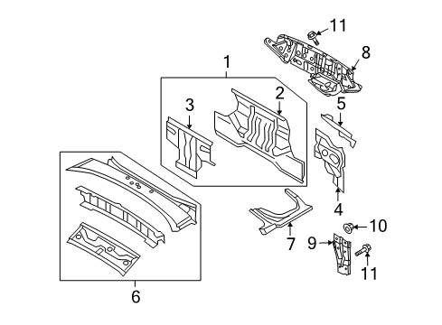 2014 Mazda MX-5 Miata Rear Body Diagram 2