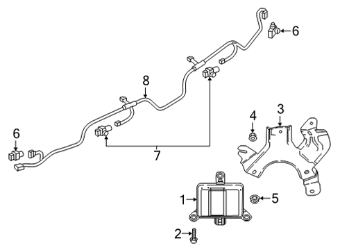 2023 Mazda CX-5 Electrical Components - Rear Bumper Diagram
