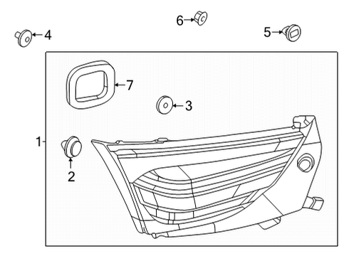 2022 Mazda MX-30 EV Tail Lamp Assembly Diagram for DN4E-51-3F0