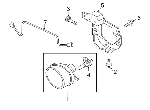 2012 Mazda CX-7 Fog Lamps Diagram
