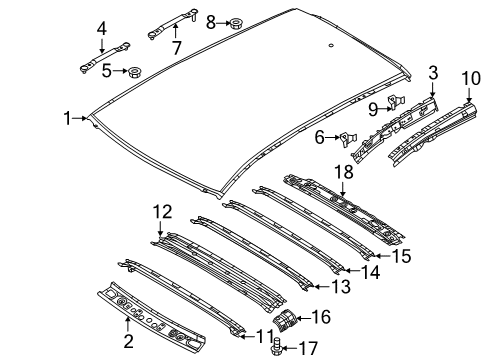 2016 Mazda CX-5 Roof & Components Diagram 2