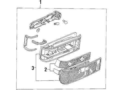 1987 Mazda 323 Rear Lamps Diagram 2