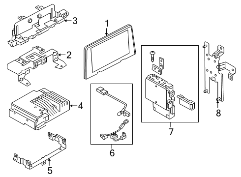 2021 Mazda 6 Mount Bracket Diagram for BHP1-66-9B0B