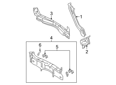 2007 Mazda 6 Rear Body Diagram 4