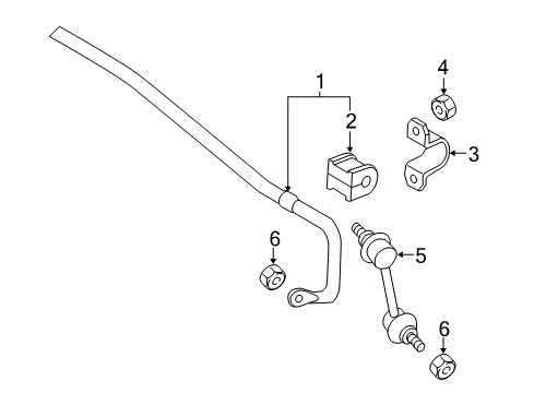2018 Mazda MX-5 Miata Stabilizer Bar & Components Diagram 4