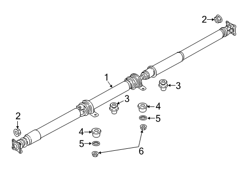 2022 Mazda CX-9 Drive Shaft - Rear Diagram