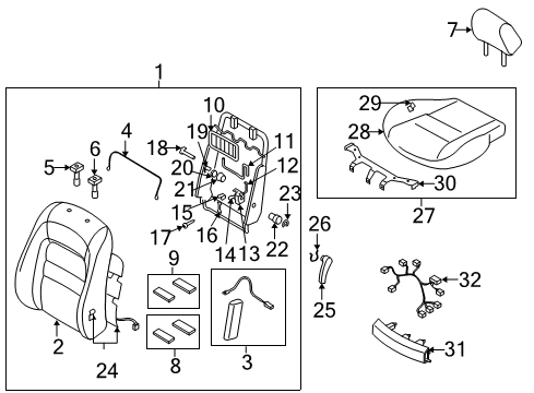 2006 Mazda 6 Guide Pin Diagram for GJ6A-88-1G8-02