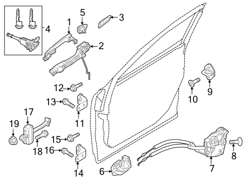 2025 Mazda CX-50 Front Door - Lock & Hardware