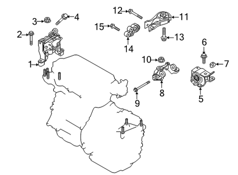 2020 Mazda CX-5 Engine & Trans Mounting Diagram 4