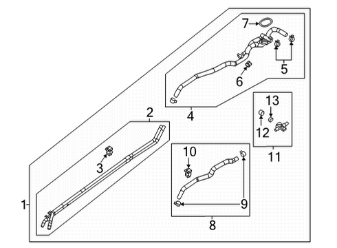 2022 Mazda MX-30 EV Hoses, Lines & Pipes Diagram 2