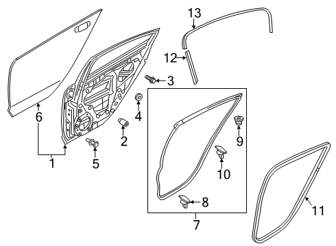 2018 Mazda 6 Door & Components Diagram 2