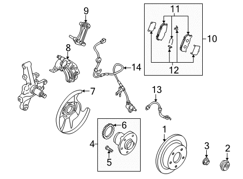 2001 Mazda 626 Rear Brakes Diagram