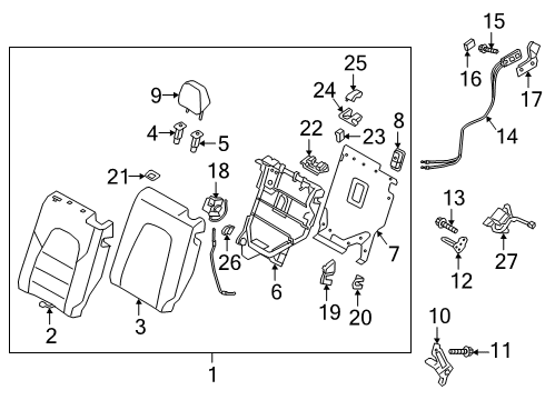 2025 Mazda CX-5 Rear Seat Diagram 2