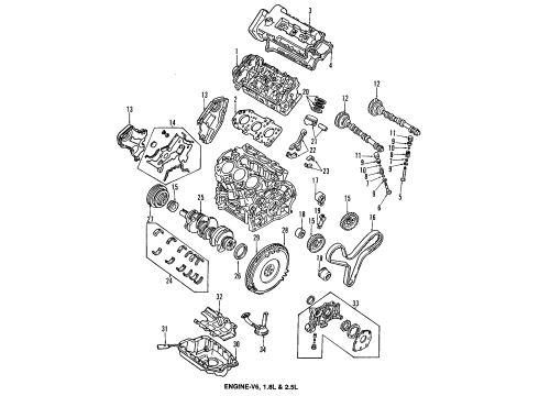 1993 Mazda MX-6 Engine Diagram 2