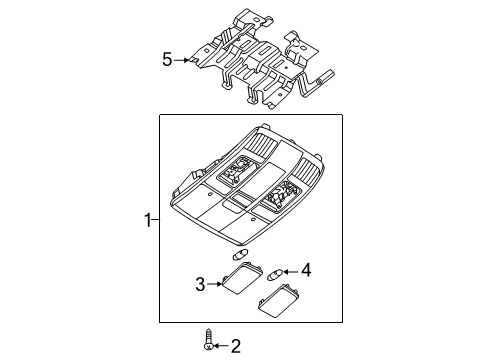 2014 Mazda 3 Overhead Console