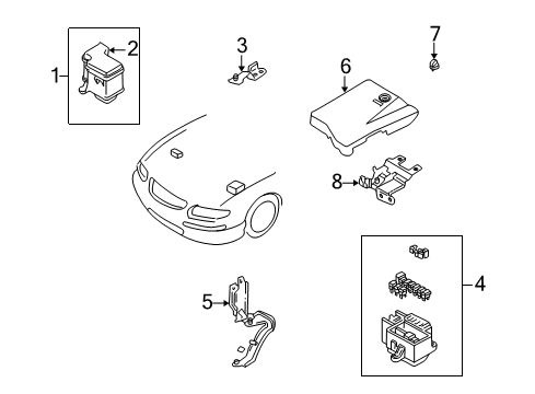 1999 Mazda Millenia Electrical Components Diagram