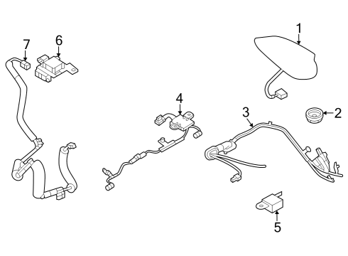 2023 Mazda CX-50 Antenna & Radio Diagram