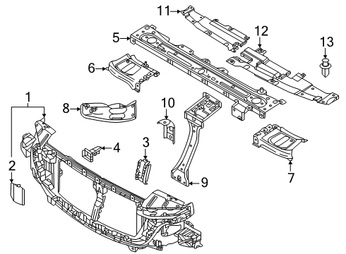 2024 Mazda CX-90 Radiator Support