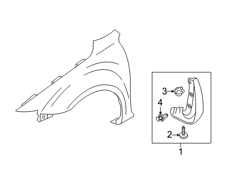 2006 Mazda 5 Exterior Trim - Fender