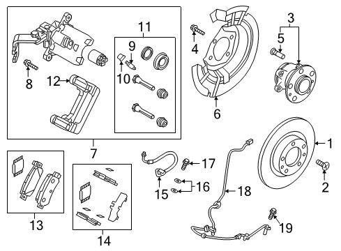 2018 Mazda CX-3 Brake Components Diagram 3