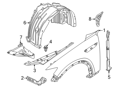 2025 Mazda CX-70 Fender & Components