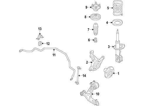 2024 Mazda 3 Member, Cross Diagram for BDWP-34-80XB