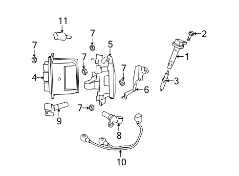 2013 Mazda 6 Ignition Coil Diagram for CY01-18-100B