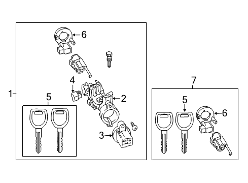 2014 Mazda MX-5 Miata Anti-Theft Components Diagram 2