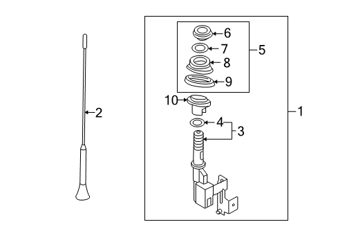 2013 Mazda MX-5 Miata Antenna & Radio Diagram