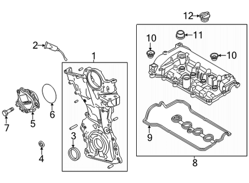 2024 Mazda CX-30 Valve & Timing Covers